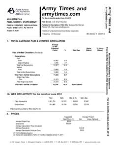 Newspaper circulation / Audit Bureau of Circulations / Digital edition / Kiplinger / Publishing / Auditing / Subscription business model