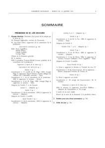 ASSEMBLÉE NATIONALE – SÉANCE DU 10 JANVIER[removed]SOMMAIRE PRÉSIDENCE DE M. LOÏC BOUVARD