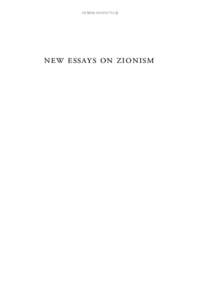 ‫© כל הזכויות שמורות‬  new essays on zionism