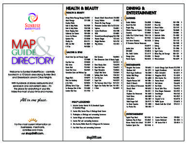 HEALTH & BEAUTY HEALTH & BEAUTY &  MAP