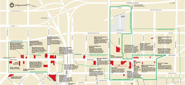 Sweet Auburn / Martin Luther King /  Jr. /  National Historic Site / Wheat Street Baptist Church / Boulevard / Herndon Building / John Wesley Dobbs / Alonzo Herndon / Auburn / Atlanta / Georgia / Geography of the United States / Culture of Atlanta /  Georgia