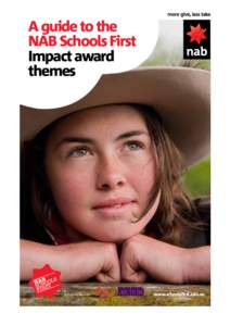 A guide to the NAB Schools First Impact award themes  www.schoolsfirst.edu.au