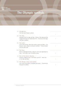 Sports rules and regulations / Olympic movement / Olympic symbols / Olympic Games / Olympic Charter / International Olympic Committee / Olympic emblem / Olympic Flame / Summer Olympics / Sports / Symbols / Olympics