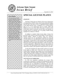 Arizona State Senate  Issue Brief