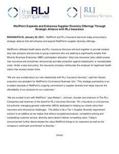 Microsoft Word - RLJ WellPoint Press Release -FINAL[removed]