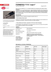 FORMEROL Data sheet layout Aug 2013 p1