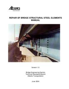 Repair of Structural Steel Elements Manual V1.0