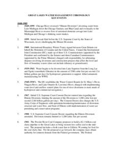 Microsoft Word - Great Lakes Water Management Chronology[removed]doc