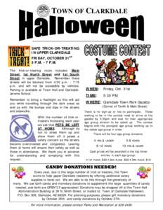 Halloween / Culture / Religion / Human behavior / Clarkdale /  Arizona / Trick-or-treating / Clarkdale