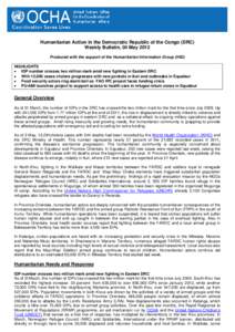 Microsoft Word - Humanitarian Action in the Democratic Republic of the Congo 04 May 2012