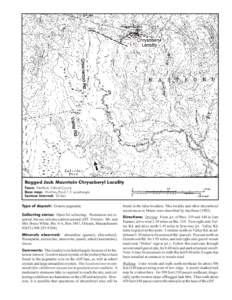 Ragged Jack Mountain Chrysoberyl Locality Town: Hartford, Oxford County Base map: Worthley Pond 7.5’ quadrangle Contour interval: 20 feet  Type of deposit: Granite pegmatite.