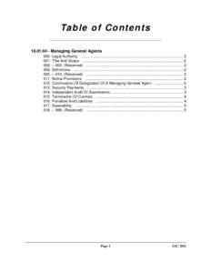 Institutional investors / Insurance / Types of insurance / Managing general agent / Economics / Financial economics / Financial institutions / Investment