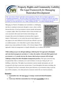 Microsoft Word - NAI Legal Framework Watershed Development 2007 Final[removed]doc