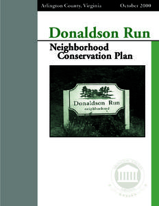 Arlington County, Virginia  October 2000 Donaldson Run Neighborhood