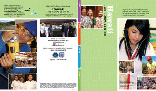 Hawaii Job Corps Center Brochure
