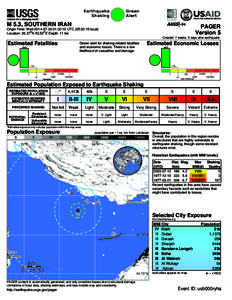 Seismology / Economy of Iran / Kish Island / Geography of Iran / Bandar Lengeh / Earthquake / Mercalli intensity scale / Bandar-Lengeh County / Geography of Asia / Asia
