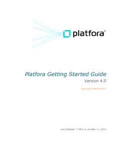 Platfora Getting Started Guide