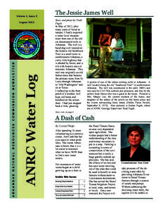 Volume 1, Issue 2  ANRC Water Log ARKANSAS NATURAL RESOURCES COMMISSION NEWSLETTER