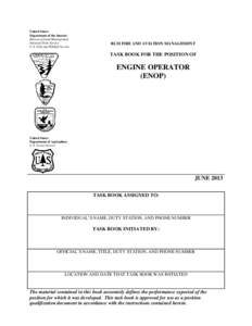 Engine Operator Position Task Book