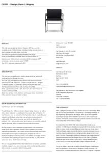 Hans Wegner / Wegner / Hansen / Arne Jacobsen / Denmark / Fritz Hansen / Furniture / Danish modern / Danish design