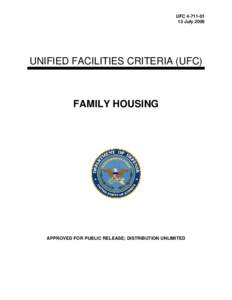 UFC[removed]Family Housing; see also Unified Facilities Spreadsheet