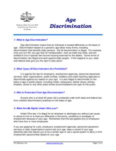 Age Discrimination in Employment Act / Ageism / Mandatory retirement / Sociology / Ethics / Equal Employment Opportunity Commission / Discrimination / Employment discrimination law in the United States / DeMarco v. Holy Cross High School / Aging / Law / 90th United States Congress