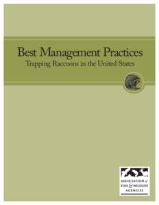 Best Management Practices Trapping Raccoons in the United States Best Management Practices (BMPs) are carefully researched recommendations designed to address animal welfare and increase trappers’ efficiency and selec