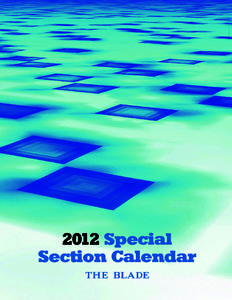 2012 Special Section Calendar 2012 SPECIAL SECTIONS JANUARY