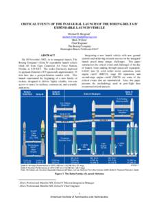 Space technology / Aerospace engineering / Delta III / Delta II / Delta IV / Delta / RL10 / Space Shuttle / Countdown / Delta rockets / Spaceflight / Boeing