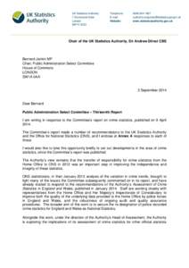 Letter from Sir Andrew Dilnot to Bernard Jenkin MP[removed]