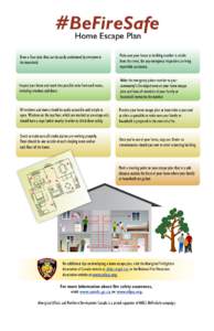 Infographic - BeFireSafe - Home Escape Plan