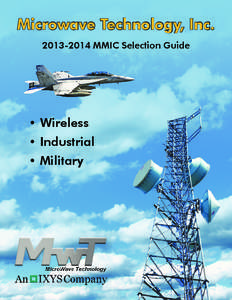 Microwave Technology, Inc[removed]MMIC Selection Guide