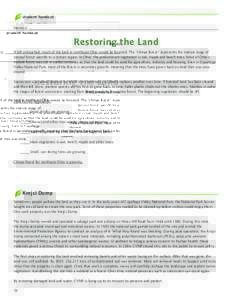 student handout Name(s)_ ____________________________________________________________________________________________________ Restoring the Land If left untouched, much of the land in northeast Ohio would be forested. Th