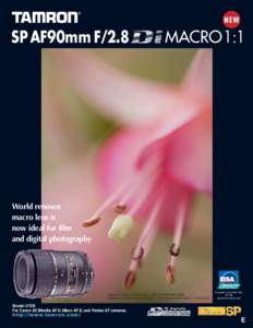 SP AF90mm F/2.8  MACRO 1:1 World renown macro lens is