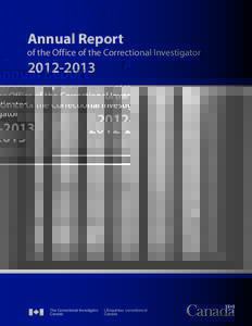 Annual Report  of the Office of the Correctional Investigator[removed]