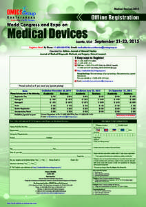 Medical Devices[removed]Offline Registration World Congress and Expo on
