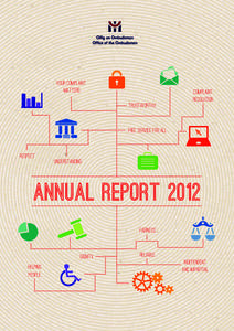 Office of the Ombudsman Annual Report 2012 Oifig an Ombusman Tuarascálacha Bhliantúil 2012 your complaint matters