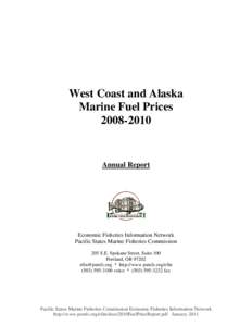 West Coast and Alaska Marine Fuel Prices[removed]Annual Report