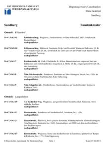 Regierungsbezirk Unterfranken Rhön-Grabfeld Sandberg