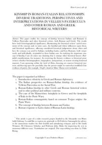 Roman Republican civil wars / Marcus Velleius Paterculus / Samnites / Pontius / Social War / Battle of the Caudine Forks
