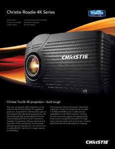 Christie Roadie 4K Series Auditoriums Houses of worship Large venues  Location-based entertainment
