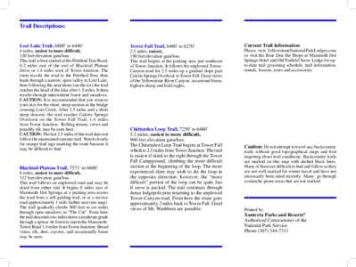 Tower Ski Trail Descriptions.indd