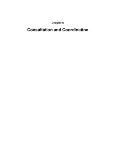 Chapter 6  Consultation and Coordination Public Involvement