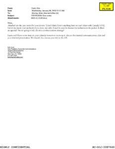 Trial Exhibit PX-0148 : E-mail from Erin Crum to Brian Murray re 