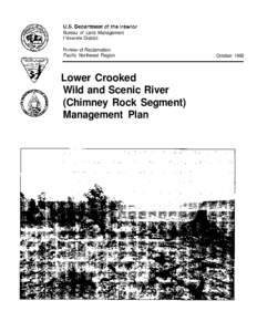 Impact assessment / United States / Bureau of Land Management / Wildland fire suppression / Environmental impact assessment / National Wild and Scenic Rivers System / United States Bureau of Reclamation / Prineville Reservoir / United States Environmental Protection Agency / Environment / Conservation in the United States / United States Department of the Interior