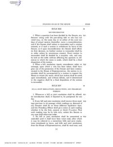 ø14.3¿  STANDING RULES OF THE SENATE RULE XIII