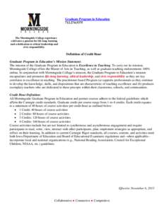 Graduate Program in Education[removed]The Morningside College experience cultivates a passion for life-long learning and a dedication to ethical leadership and