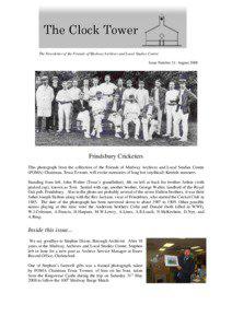 The Newsletter of the Friends of Medway Archives and Local Studies Centre Issue Number 11: August 2008