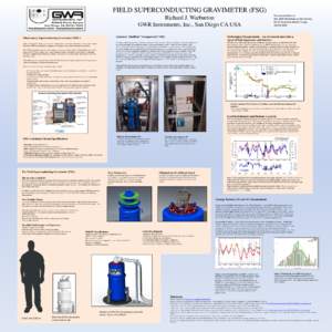 Gravimetry / Geodesy / Accelerometers / Gravimeter / Kilogram / Geoid / Helium / Hydrology / Gal / Physics / Measurement / Matter