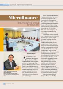 Feature  LEANING IN - THE POWER OF WOMENOMICS - Microfinance Breaking the Cycle